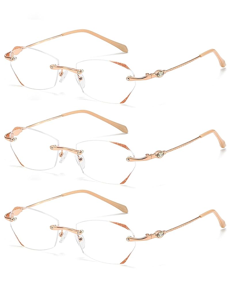 Rimless spectacles